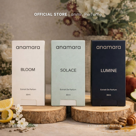 anamara Perfume Extrait de Parfum Long Lasting 6–10 Jam | Soft Warm Fresh Clean Scent | BLOOM SOLACE LUMINE