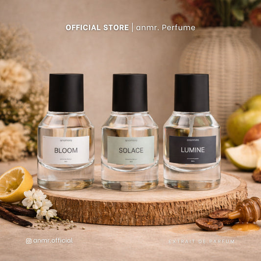 anamara Perfume Extrait de Parfum Long Lasting 6–10 Jam | Soft Warm Fresh Clean Scent | BLOOM SOLACE LUMINE